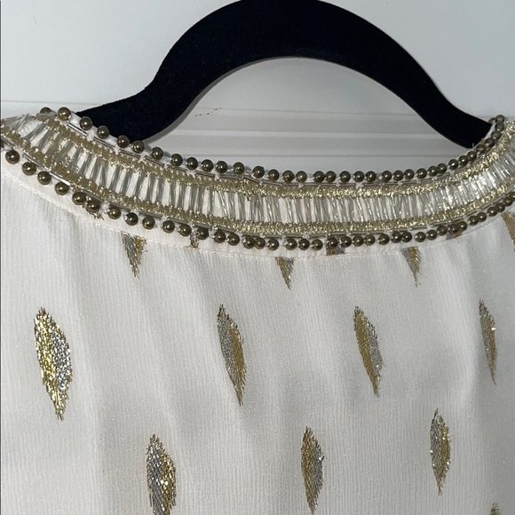 Lilly Pulitzer White and Gold Dress - Picture 8 of 14